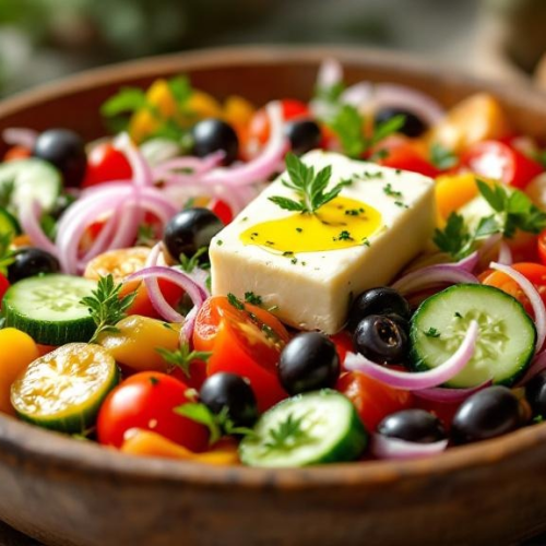 Greek Village Salad Reloaded - Fresh Start 30: A Journey To Better Health